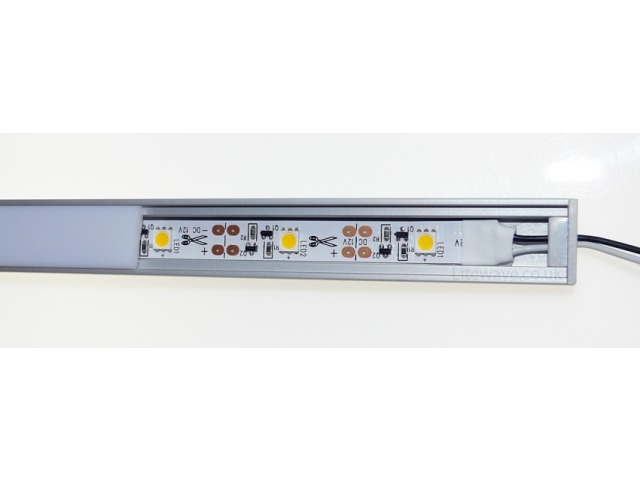 Aluminium Profile for LED Strips for mounting between tiles